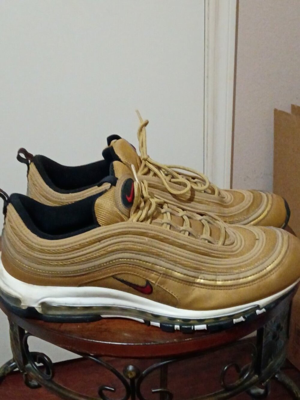 Nike Air Max 97 OG Men's Size 13 Golden Bullet Red/White/Black DM0028-700